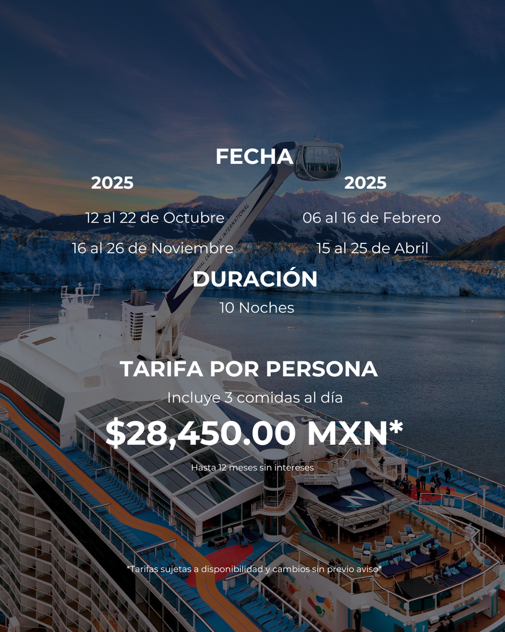 ¡Zarpa hacia el viaje de tus sueños!