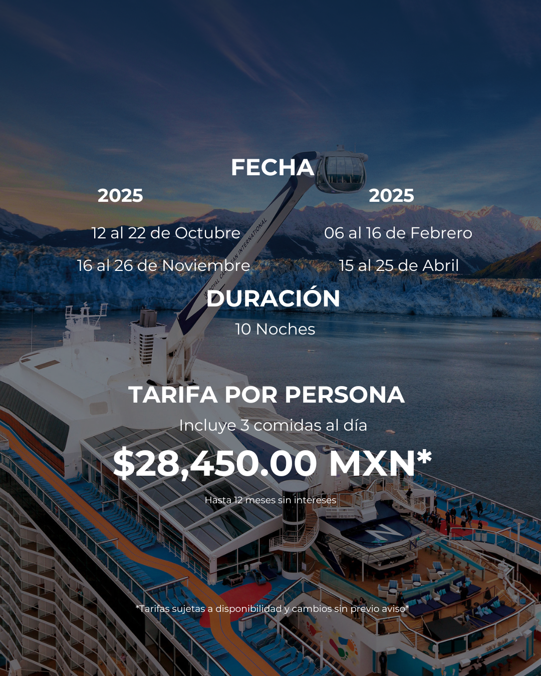 ¡Zarpa hacia el viaje de tus sueños!