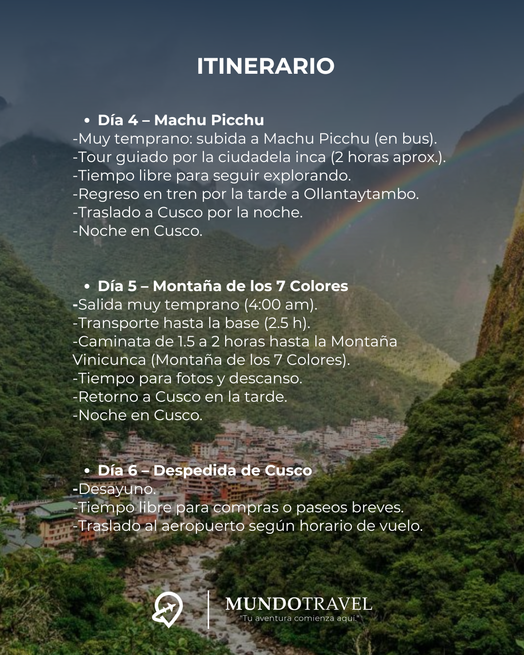 ¡Visita Perú con Mundo Travel!