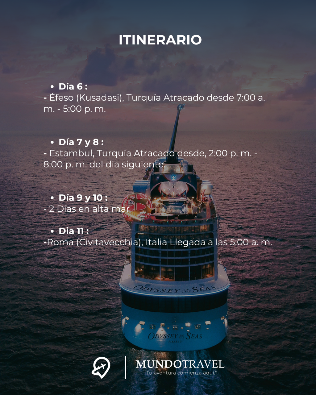 ¡Zarpa hacia el viaje de tus sueños!