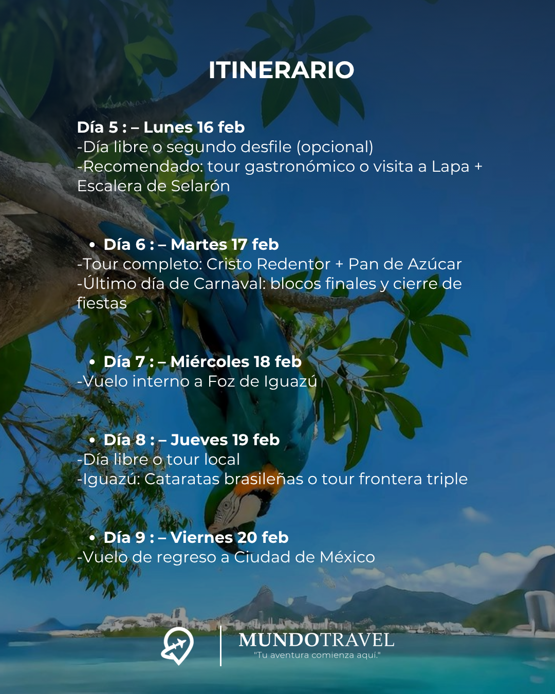 ¡Descubre Brasil en 9 días!