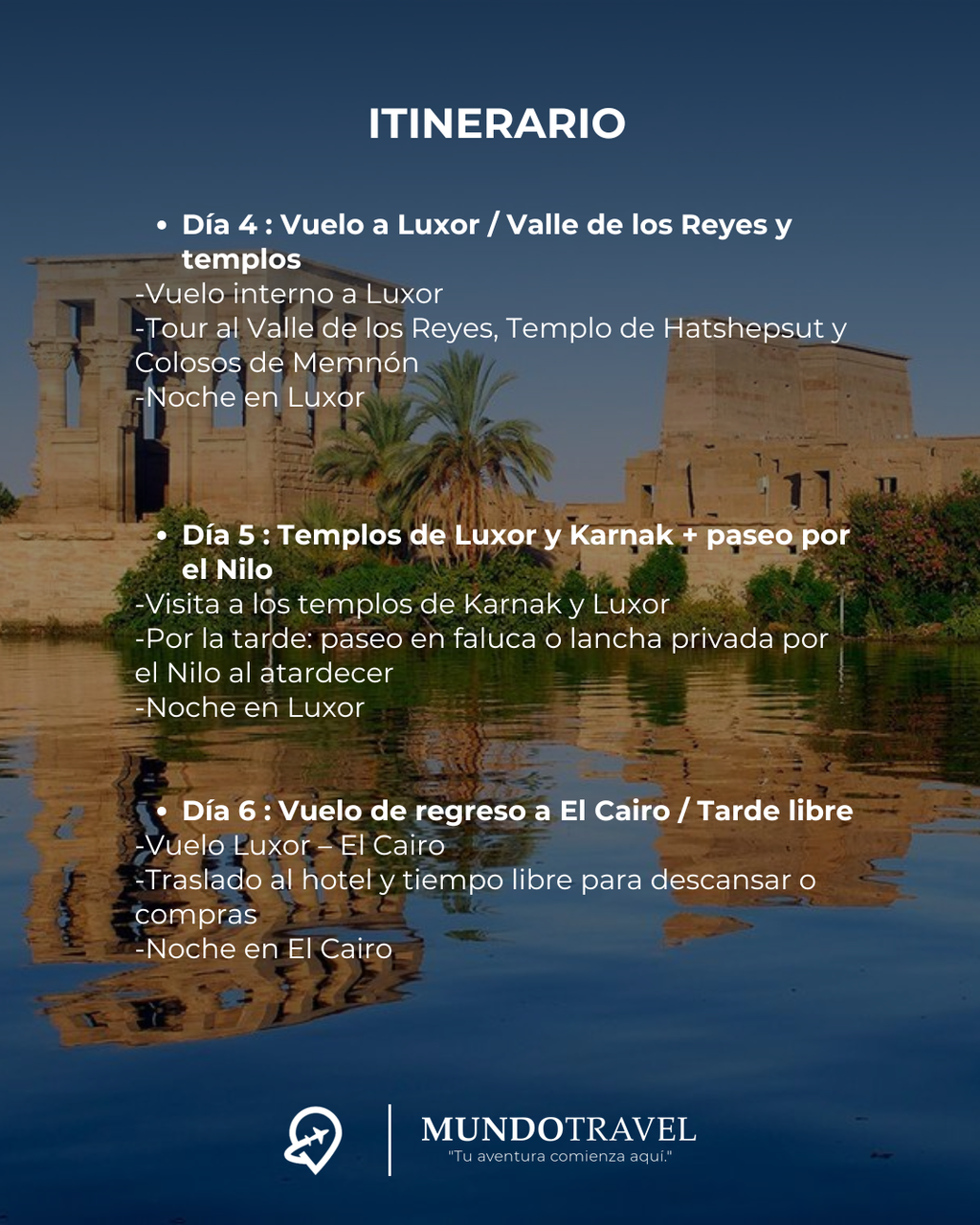 ¡Descubre Egipto en 2026 con Mundo Travel!