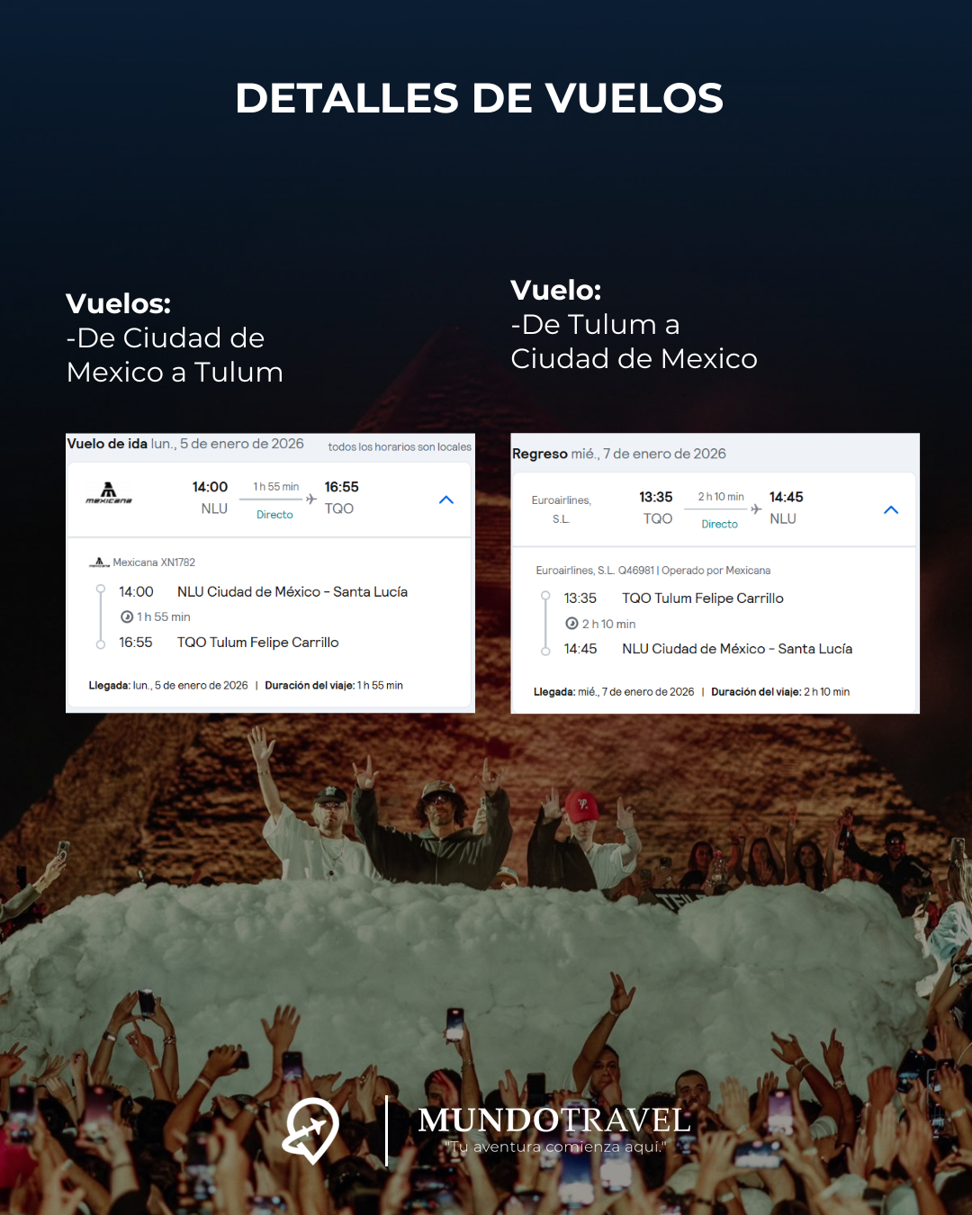 ¡Vive Zamna Tulum 2026 con Mundo Travel!