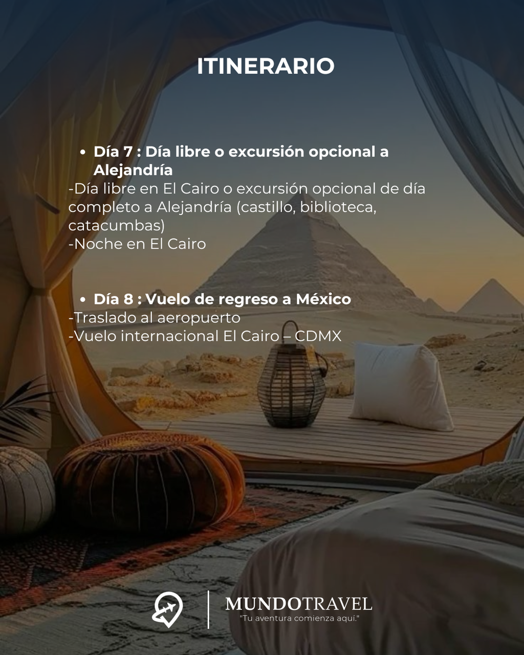 ¡Descubre Egipto en 2026 con Mundo Travel!